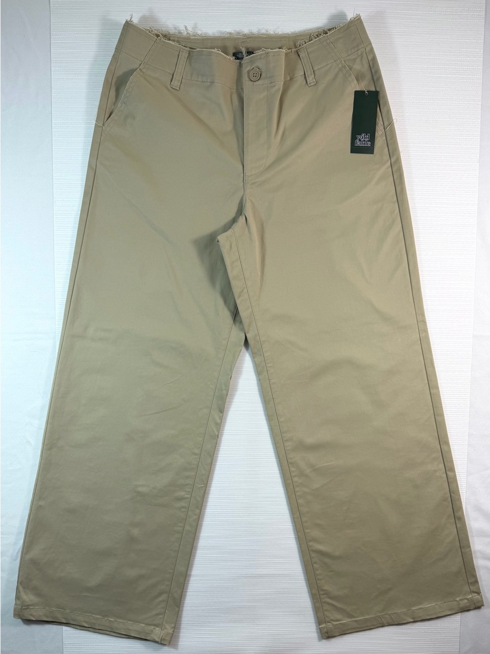 Wild Fable Khaki Wide Leg Pants Women’s Size M High Rise Stretch